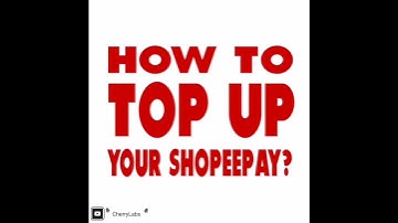 How to top up shopee pay?
