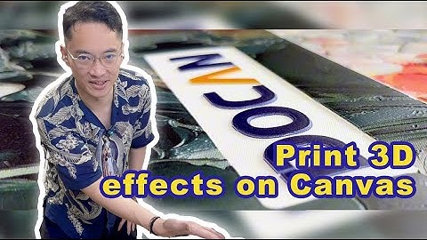 ✨DOCAN UV Printer prints 3D effects on Canvas