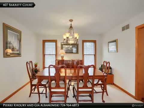 407 Barrett Court, Cranberry, PA home video tour