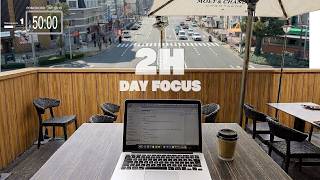 2H Day Focus Pomodoro | 50/10 Study Timer | Kobe Street View Terrace