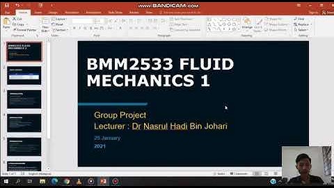 FLUID MECHANICS 1 PROJECT VIDEO | GROUP 4