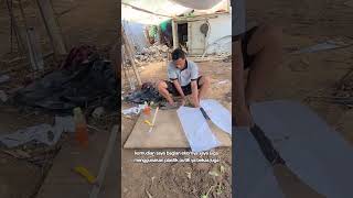 Menyampul layangan janggan bali #layangan #layangjanggan #layangjanggan