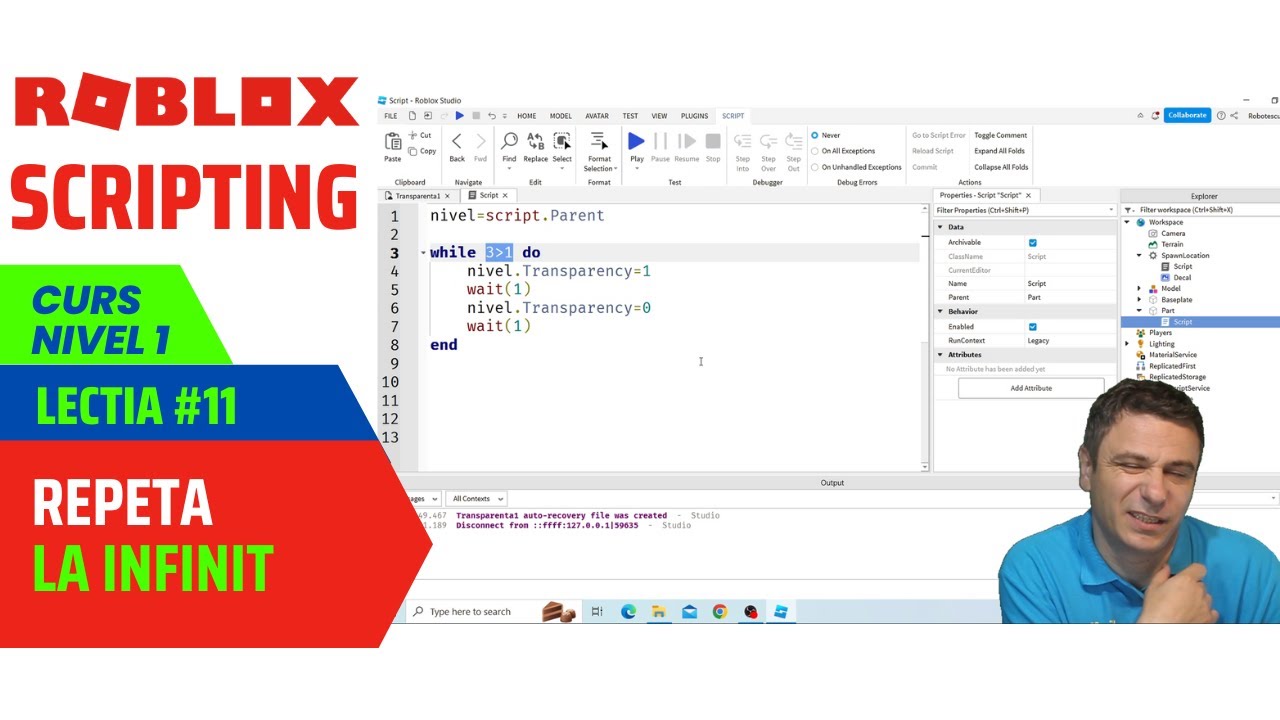 Script Robux Infinit Curs Roblox Scripting #11 - Repeta la Infinit - YouTube