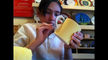 First Video!!- Me painting a cup