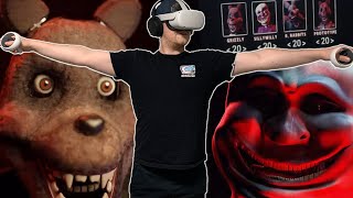 Beating 100% of fnaf Grizzly's VR by T-POSING