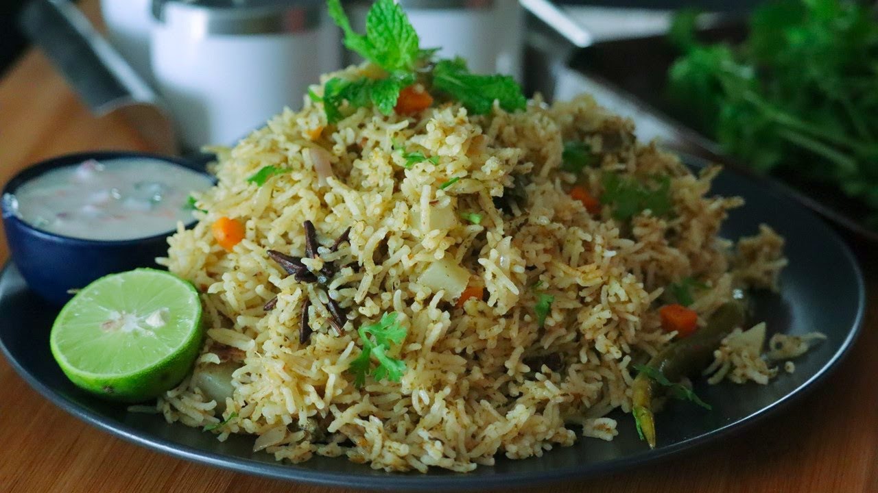 Mint coriander pulao