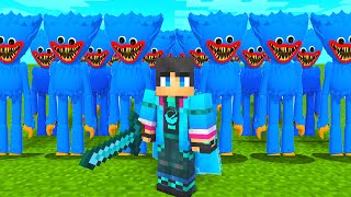 【マイクラ】大量のハギーワギーが襲ってくるマインクラフト【まいくら】【マインクラフト】