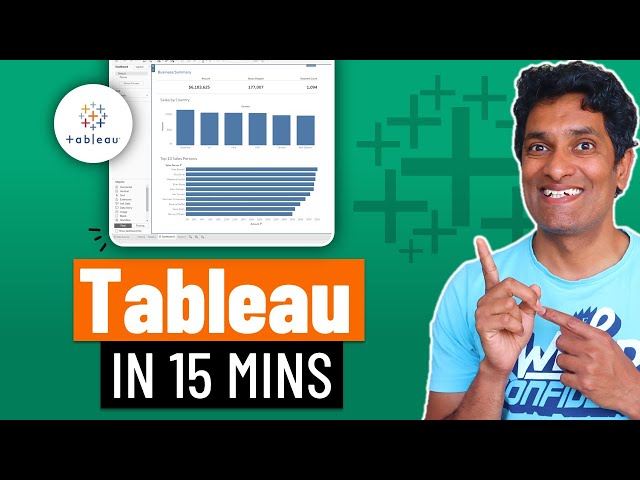 Learn Tableau in 15 minutes and create your first report (FREE Sample Files) class=