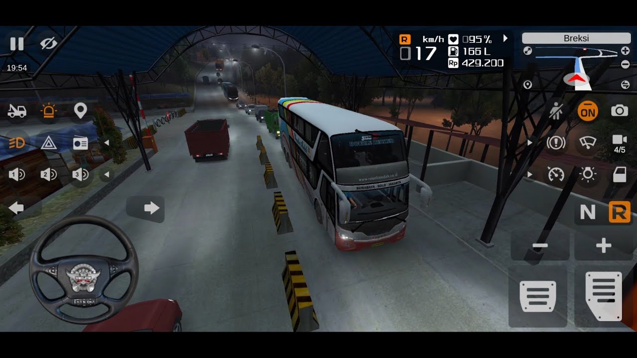 BUSSID Indonesia Tourism Bus Driving to Tebing Breksi | Extreme Road Trip Causing Traffic Jam!