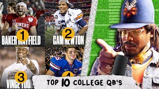 Cam Newton TRASHES ESPN's Top 10 College Quarterback rankings