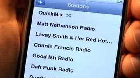 Pandora on the iPhone