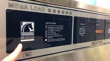 Dexter T-900 Mega Load Commercial Washer Price Change. WCAD60KCS-12