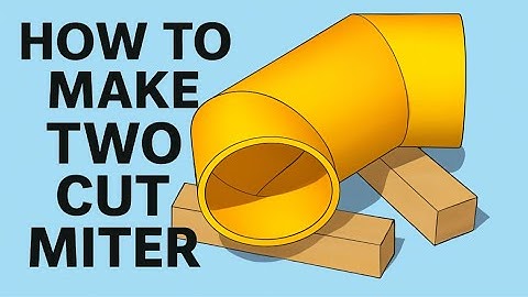 How to calculate the cut back of a two cut miter bend, and mark dimensions on a pipe.