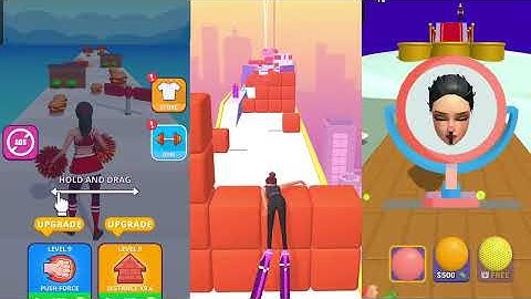 Twerk race Vs High Heels Vs Build A Queen Full game walkthrough