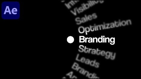 Rolling Text Animation in After Effects | Easy Step-by-Step Tutorial.