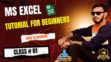 MS excel Part-1 | Excel tutorial for beginners | Excel Tutorial in Hindi | MS Excel Introduction