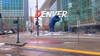 Walking Tour - Denver, Colorado - Snow, Mountains, Nature 4K HDR