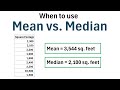 When to Use Mean vs. Median