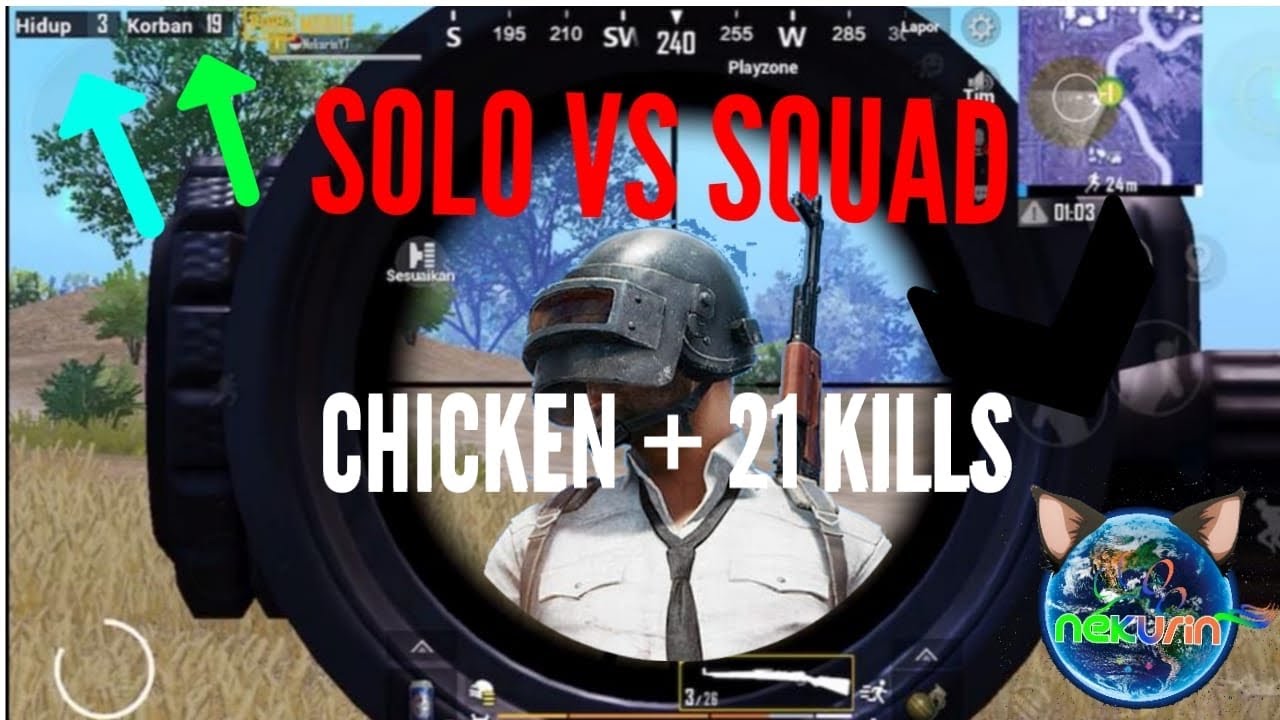 21 KILL SOLO VS SQUAD | PUBG MOBILE INDONESIA - YouTube