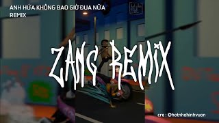 ANH HỨA KHÔNG BAO GIỜ ĐUA NỮA REMIX - LÃ PHONG LÂM | ZANG REMIX