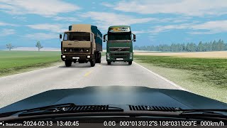 РЕГИСТРАТОР ЗАПИСАЛ Ужасное ДТП! - BeamNg Drive