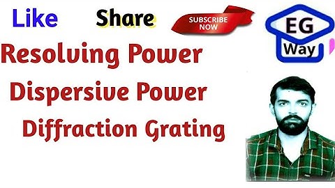 Resolving Power, Dispersive power, Diffraction Grating BAS 101/ BAS 201 #physics #diffraction #aktu