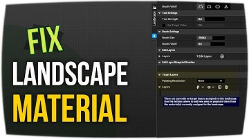 Landscape Material FIX | Unreal 5.5 | No Target Layers Assigned ► Unreal Engine 5 Tutorial #UE5
