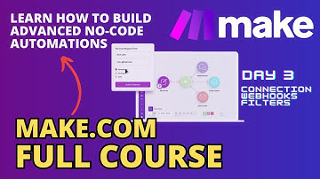 Make.com Course. Day 3. Connection, Webhooks, and Filters.