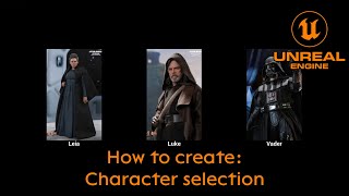 How to create a character selection - Unreal Engine 5