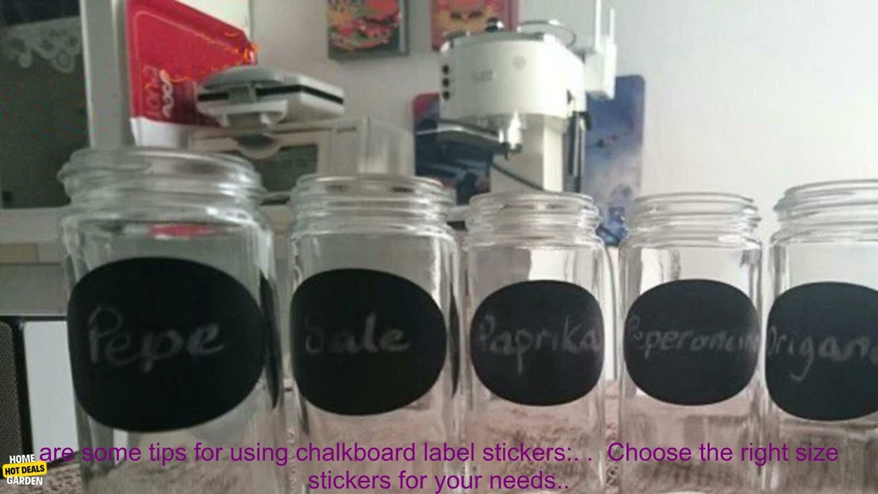 32803869357 5CM X 3 5CM Vinyl Chalkboard Label Sticker, 36 pieces  Lot Blackboard