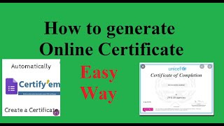 How to generate online automatic certificate for Quiz and Webinar etc through google feedback form screenshot 5