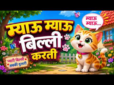 Myau Myau Cat Song š± | Meow Meow Kitty Song for Kids | Nursery Rhymes | Kids Songs | Learn Animals