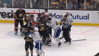 Boston Bruins Vs Toronto Maple Leafs Scrum, More Hot Mic Moments