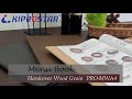 メニューブック　木目調　レストラン、カフェなどにぴったりのデザインで上品な木目調メニューBook　PRO-MWA4