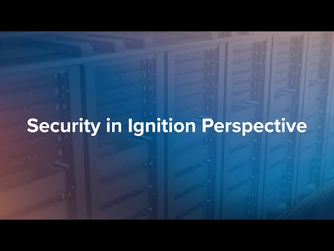 Security in Ignition Perspective