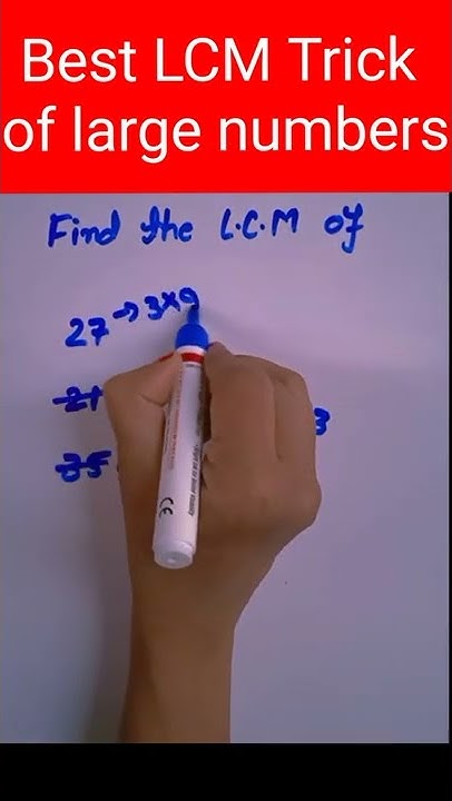 Best LCM Tricks of Large Numbers || LCM || How To Find LCM || Part -2 ...