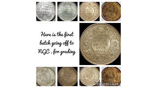 Sending British India coins to NGC for grading . #coins #india #british #ngc