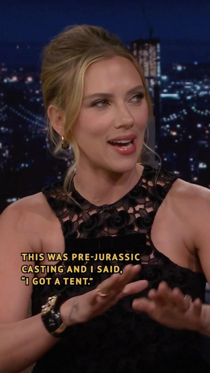 #ScarlettJohansson manifested being in the new #JurassicWorld movie last time she was here!