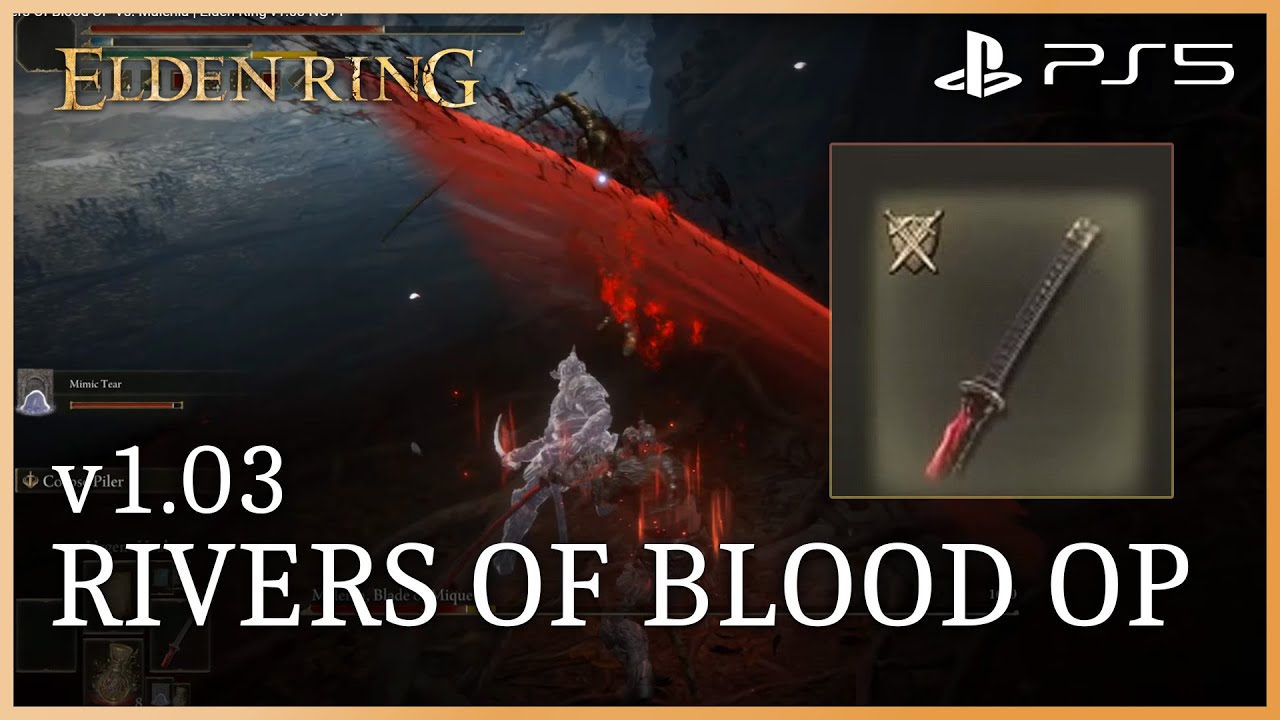 Rivers Of Blood OP Vs. Malenia | Elden Ring v1.03 NG+1 - YouTube