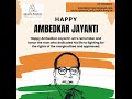 ON THIS SAUSPICIOUS DAY, MAY WE ALL BE INSPIRED BY DR.B.R. AMBEDKAR’S VISION OF EQUALITY AND JUSTICE