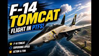 Flight with F 14 Tomcat