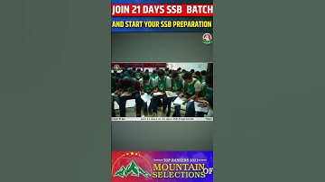 Want to prepare for SSB tremendous, so join today 21 days ssb batch in Centurion Defence Academy