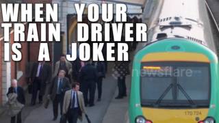 Hilarious train announcer does #timetunneltrain quiz for UK commuters