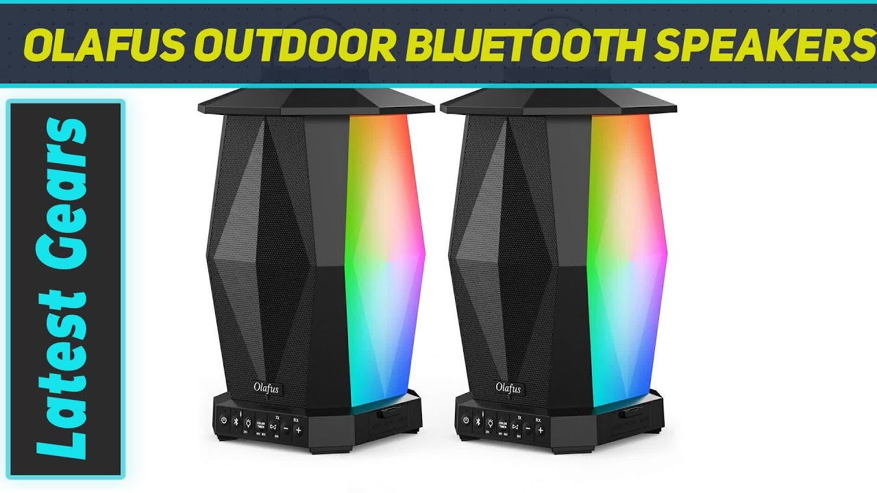 Olafus Outdoor Bluetooth Speakers 2 Pack AZ Review YouTube