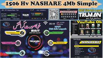 1506Hv NASHARE 4Mb New Software 2025 Free Download Auto Update Biss Key #nashare #1506hv #ecast