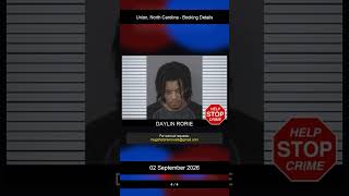 Union, North Carolina Booking Records - 02 September 2026_1