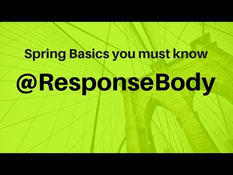 Vídeo: O que é a anotação @ResponseBody na primavera?