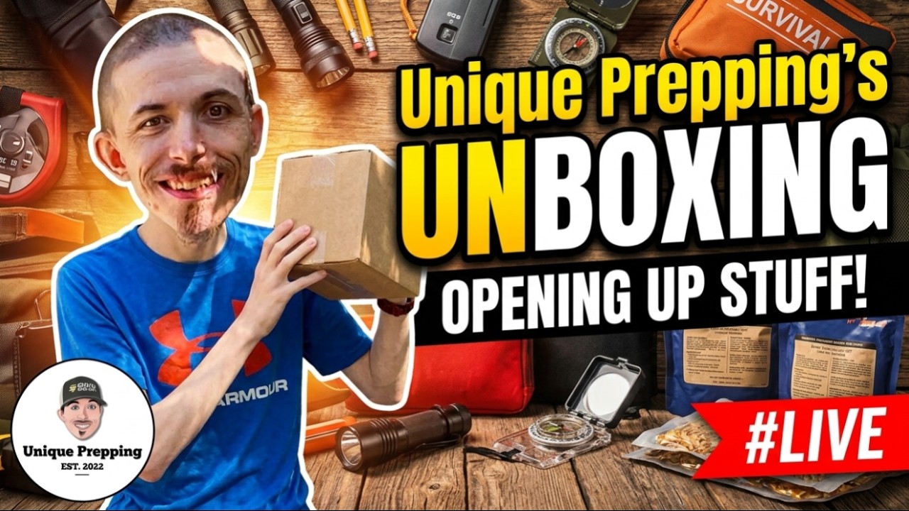 Unique Prepping's Unboxing | Opening UP Stuff #LIVE