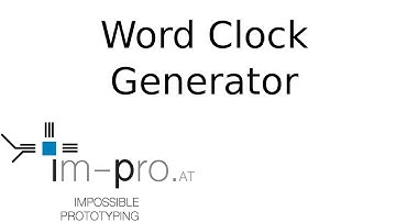 Tutorial Word Clock Generator [en]
