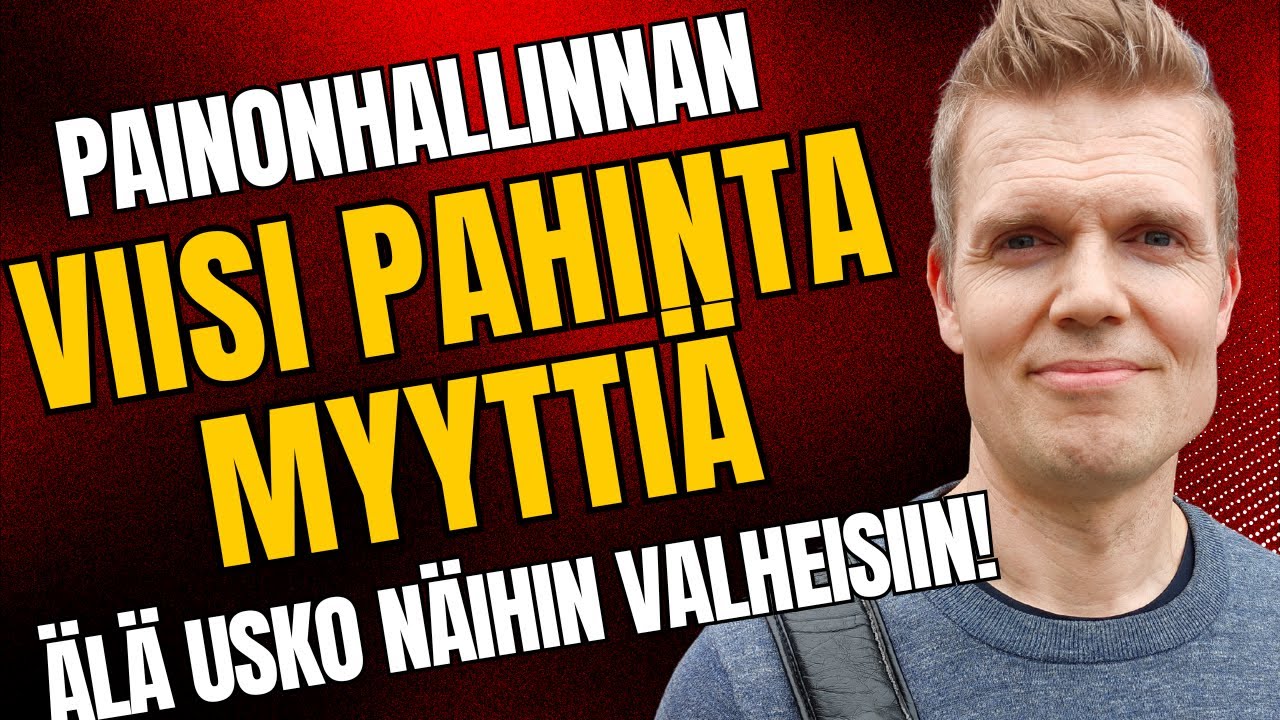 Viisi pahinta myyttiä painonhallinnassa – älä usko näitä valheita! Liikuntabiologi Timo Haikarainen